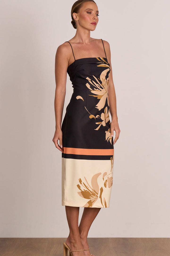 Flicker Strap Midi Dress