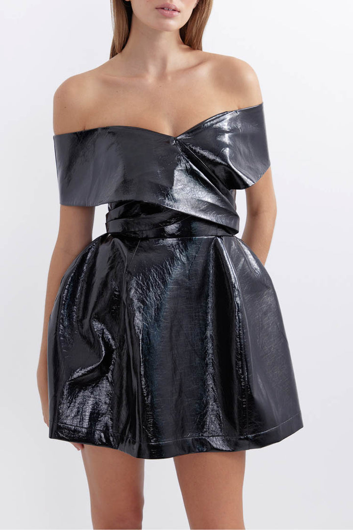 Flight Bell Patent Dress | FINAL SALE