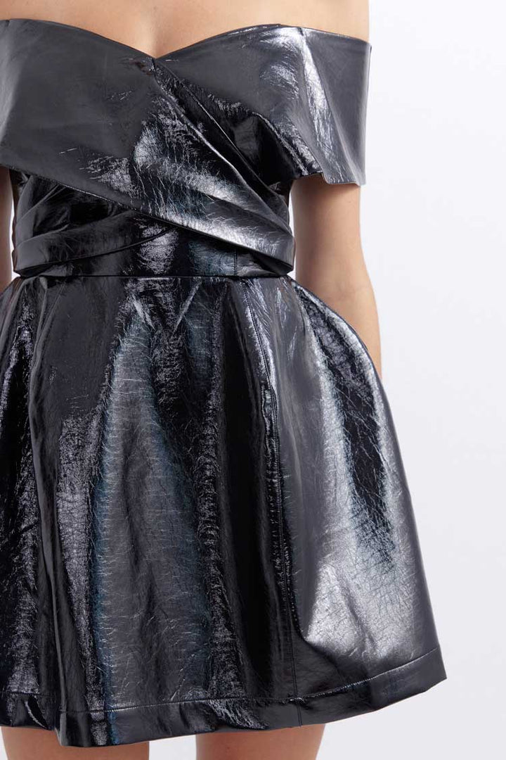 Flight Bell Patent Dress | FINAL SALE
