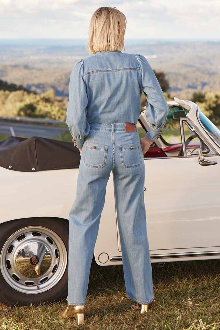Flint Jean in Light Washed Denim