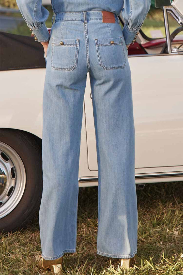 Flint Jean in Light Washed Denim