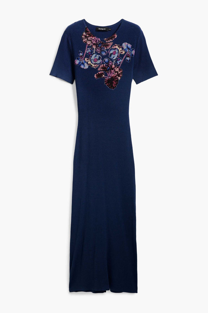 Floral Fitted Midi Dress