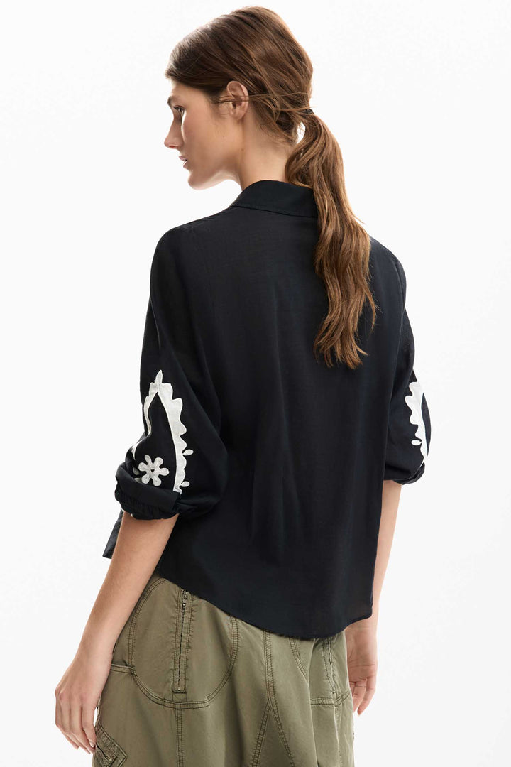 Floral Shirt in Black