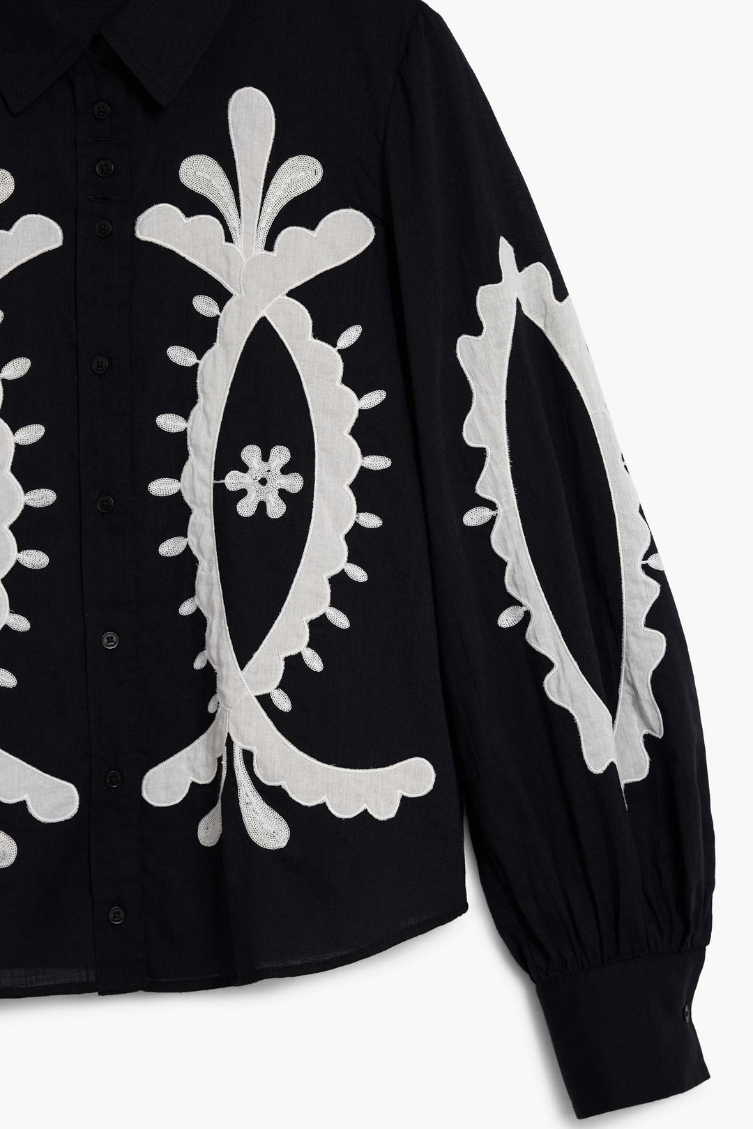 Floral Shirt in Black