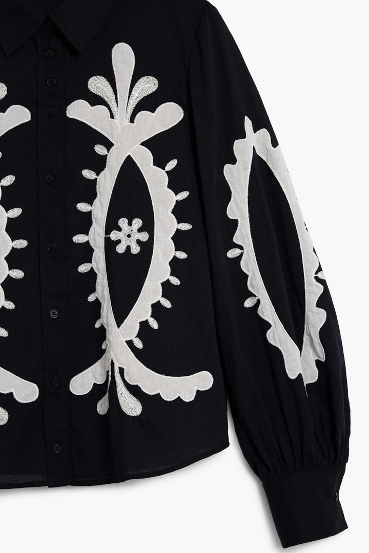 Floral Shirt in Black