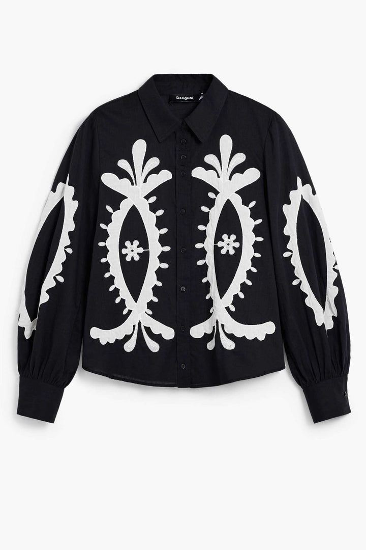 Floral Shirt in Black