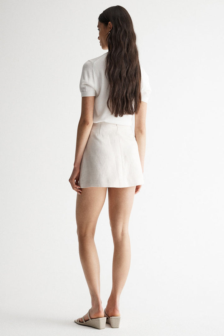 Floretta Mini Skirt in Natural