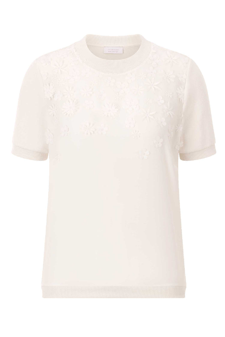 Flower Applique Knit T-shirt