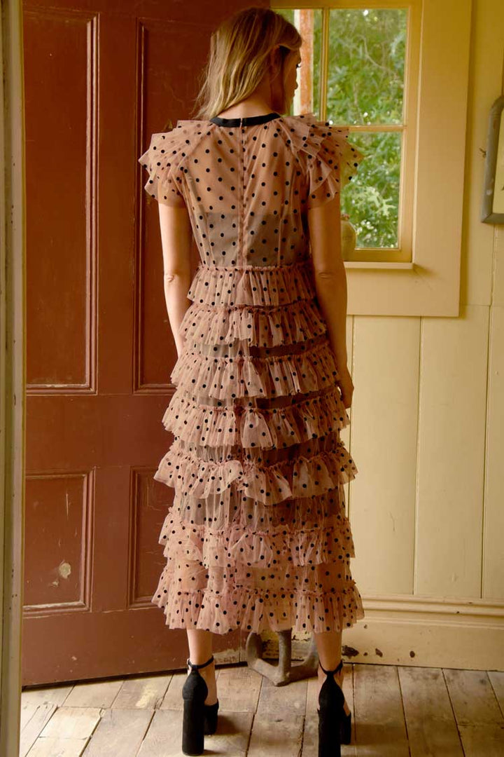 Flowing in the Wind Dress in Mocha