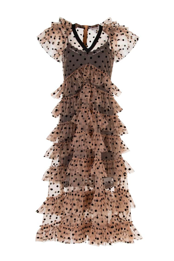 Flowing in the Wind Dress in Mocha