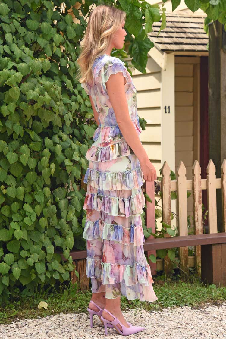 Flowing in the Wind Dress in Floral