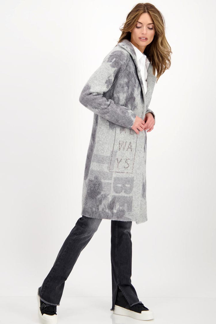 Fluffy Knitted Printed Coat | FINAL SALE