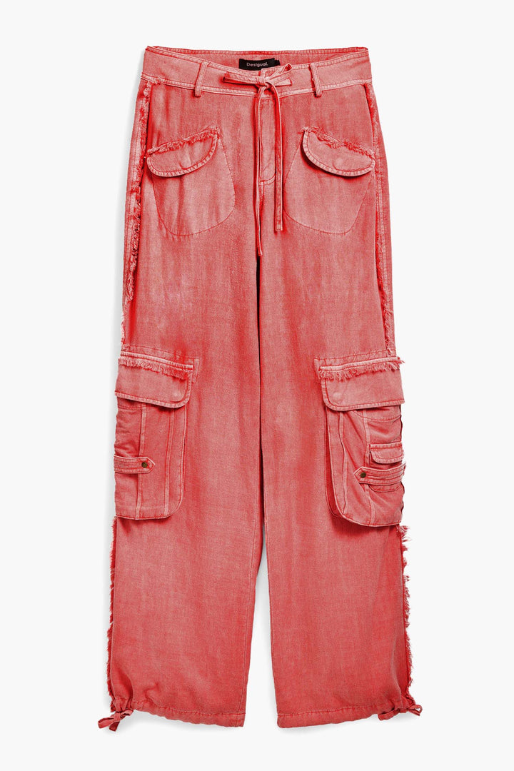 Fluid Cargo Pants in Rosa
