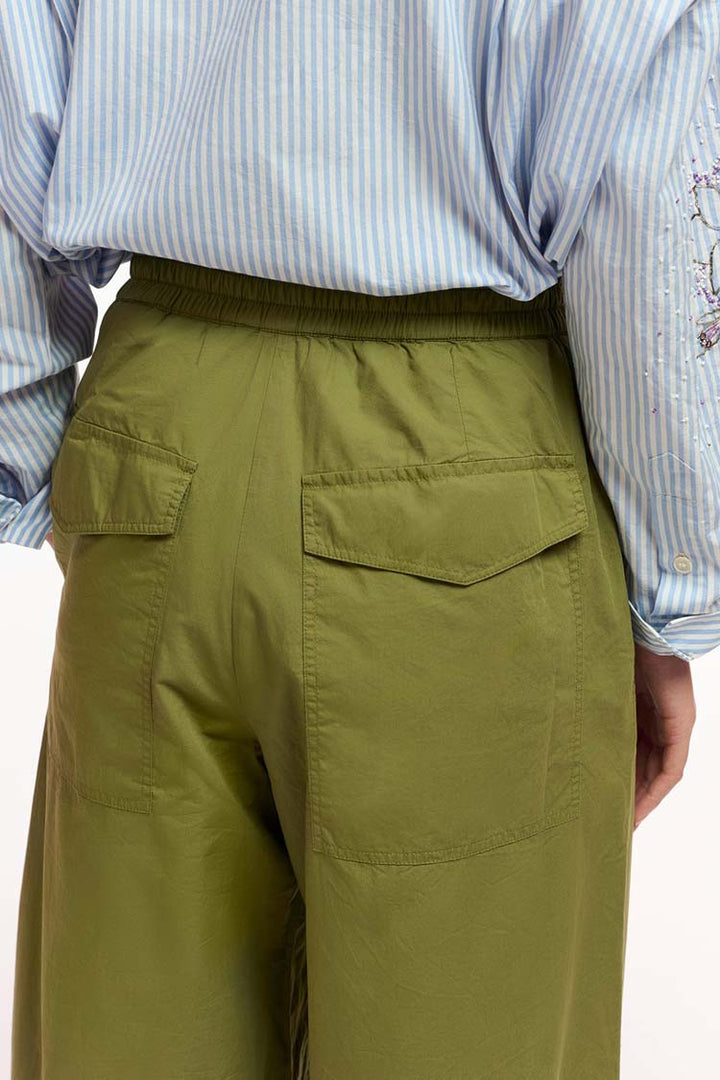 Fopy Cargo Wide Leg Pants in Olive Martini | FINAL SALE
