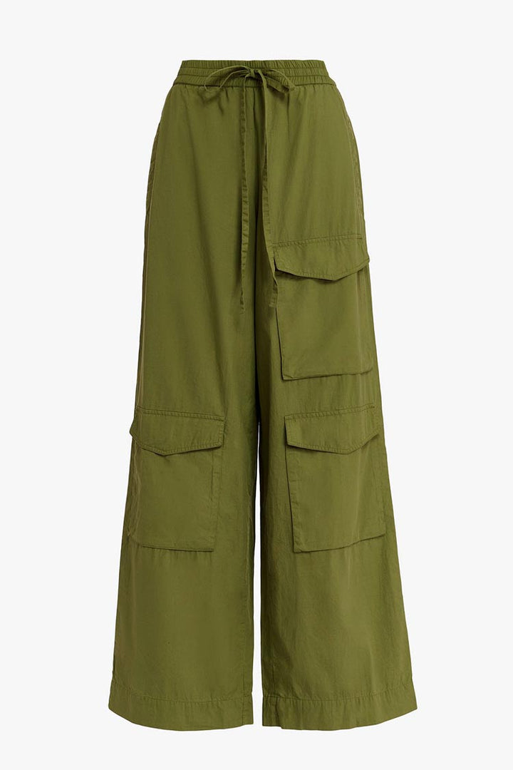Fopy Cargo Wide Leg Pants in Olive Martini | FINAL SALE