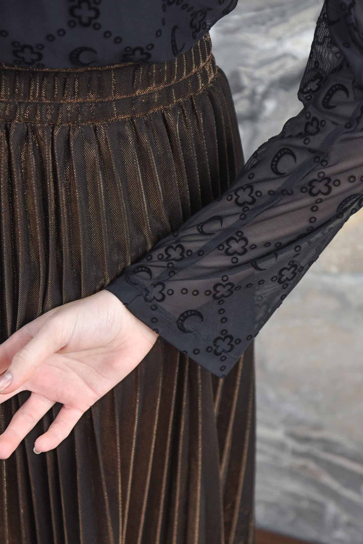 Forever Long Skirt in Brown