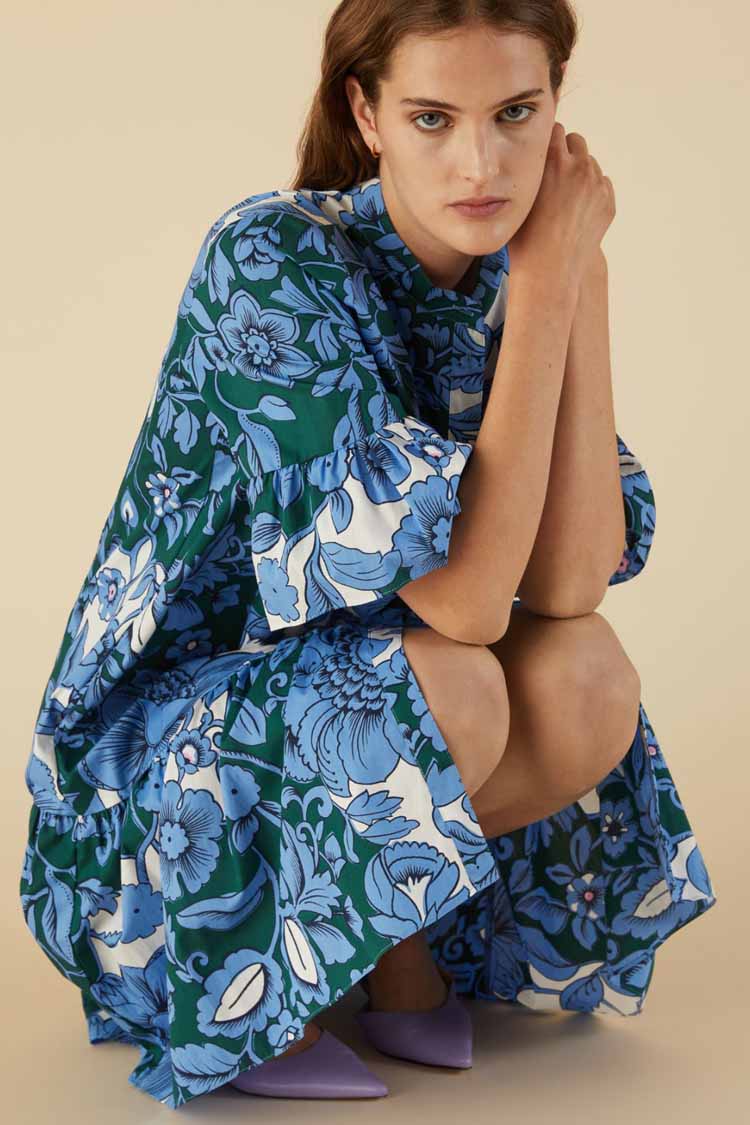 Formia Printed Floral Midi Dress