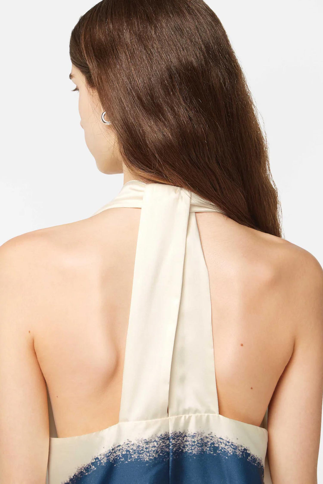 Foulard Midi Dress in Abstract Sun Foulard