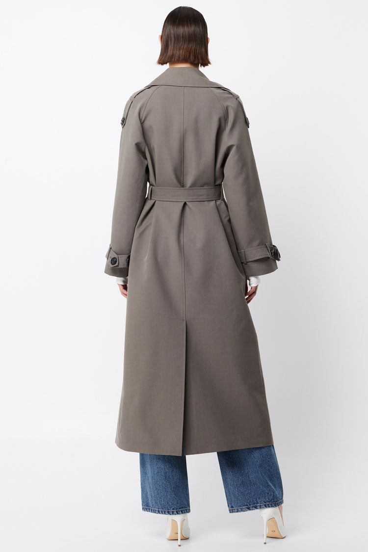 Franklin Trench Coat in Charcoal
