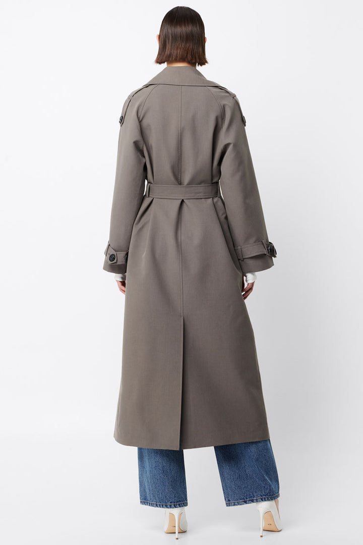 Franklin Trench Coat in Charcoal