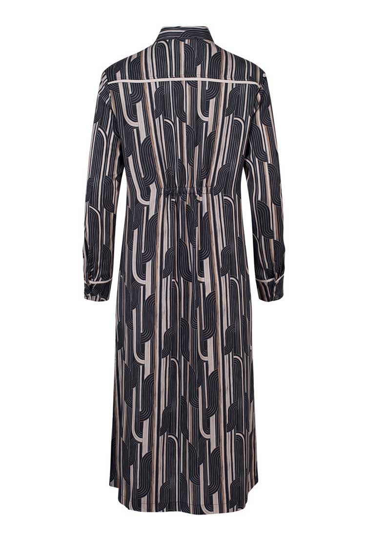 Freefall Dress in Black Multi