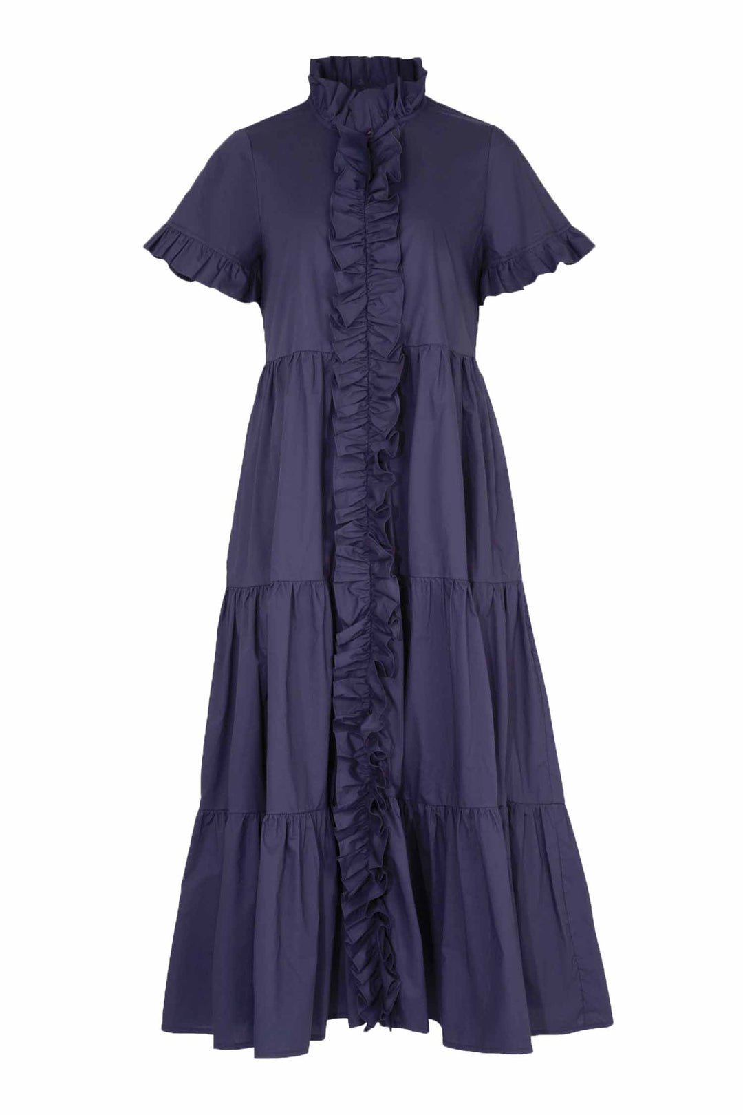 Frillaxed Dress in Navy