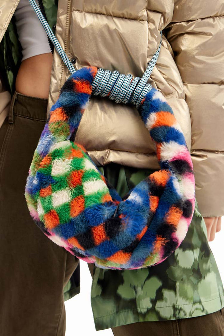 Fur-effect Diamond Bag | FINAL SALE