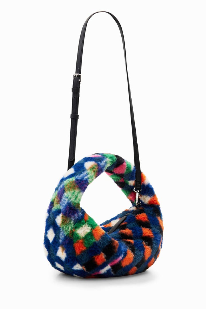 Fur-effect Diamond Bag | FINAL SALE