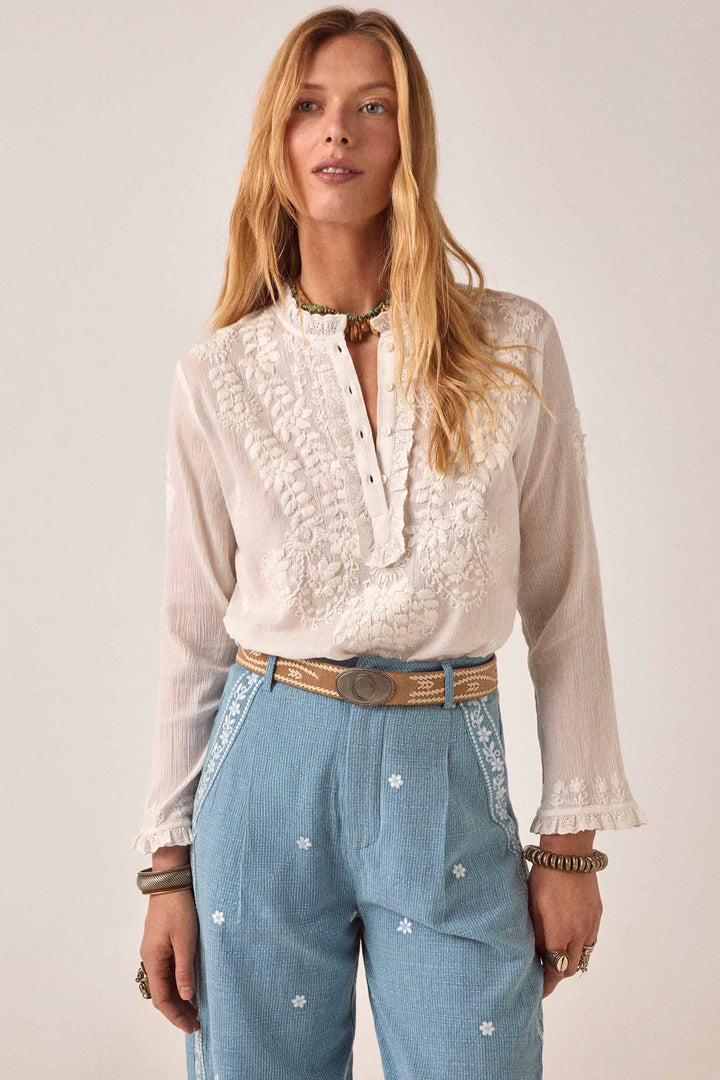 Gabriela Blouse in Off White