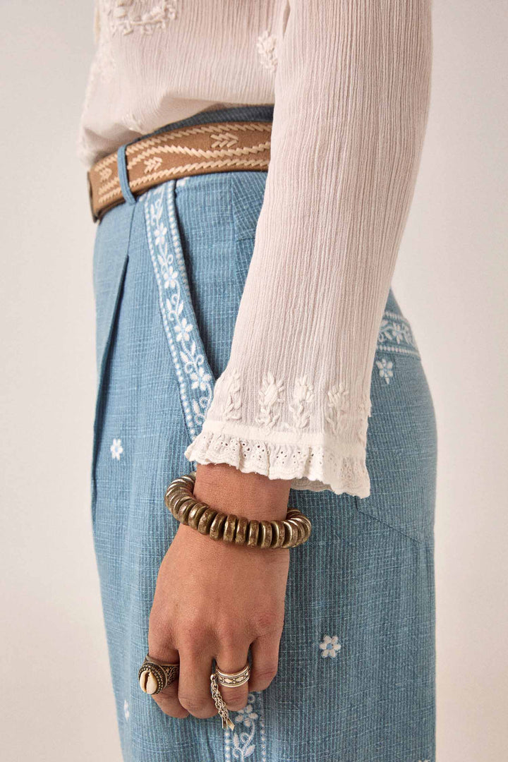 Gabriela Blouse in Off White