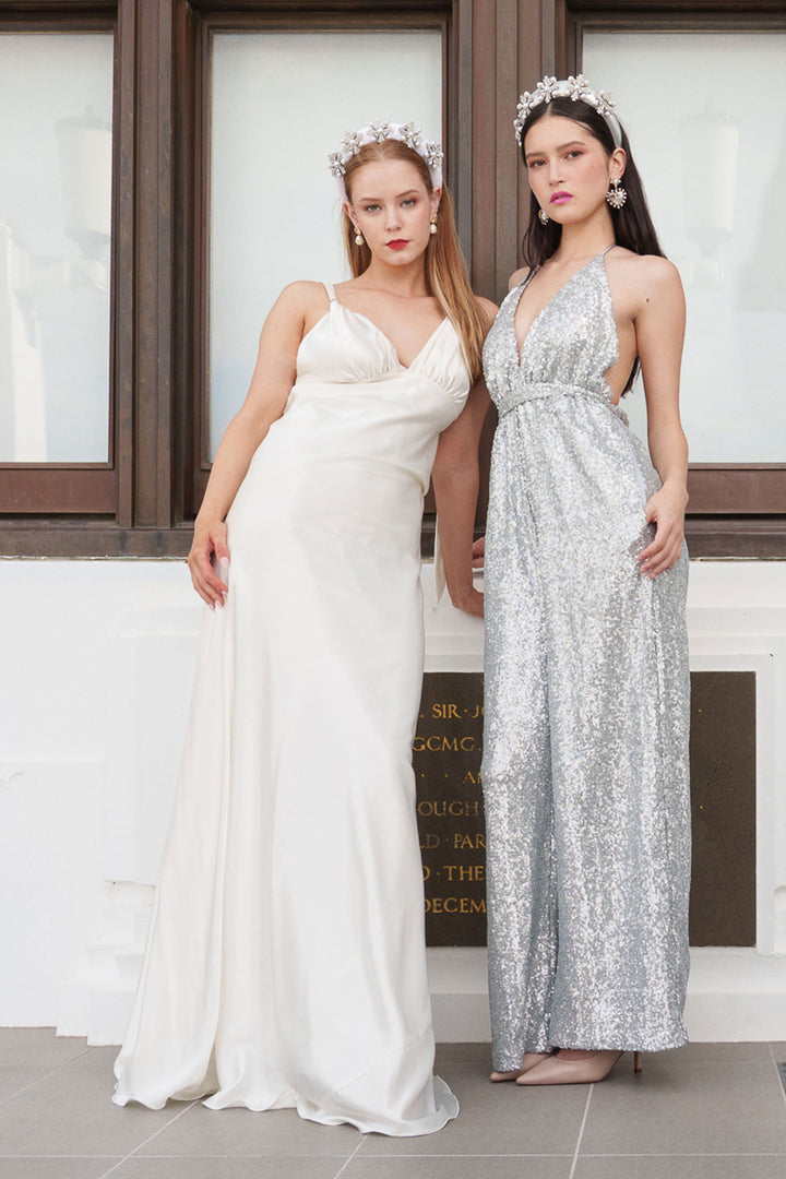 Gabriella Gown in Ivory | Satin