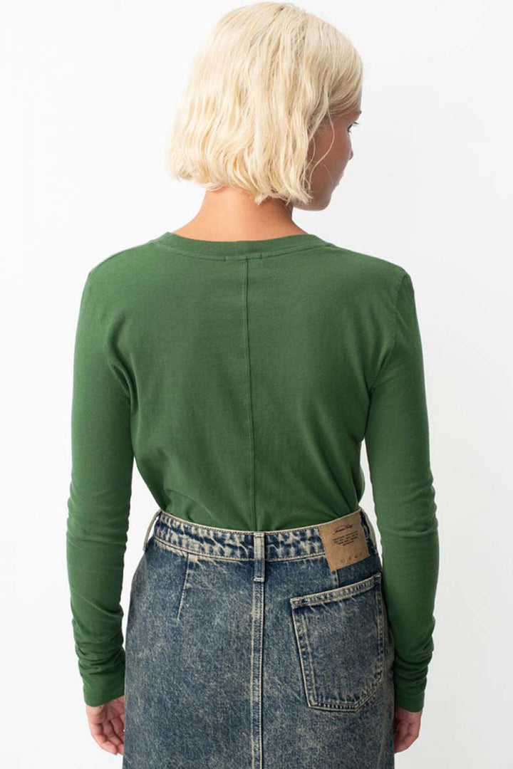 Gamipy Round Neck LS T-Shirt in Basil