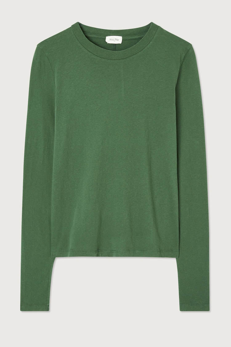 Gamipy Round Neck LS T-Shirt in Basil