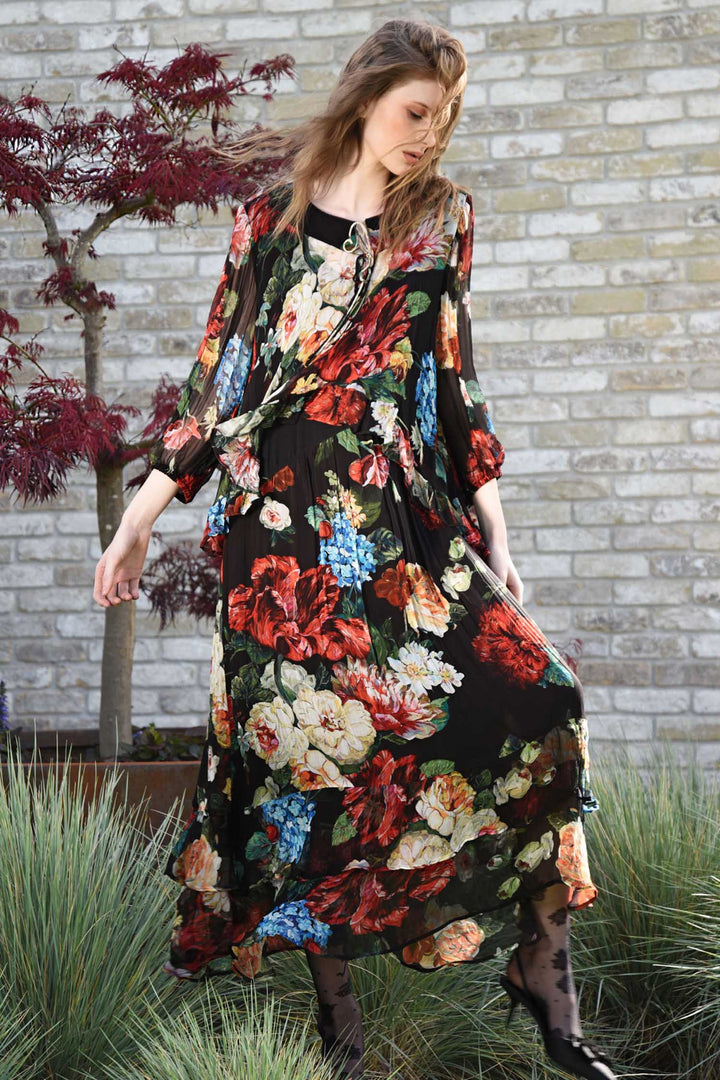 Garden The Interruption Dress in Black Floral