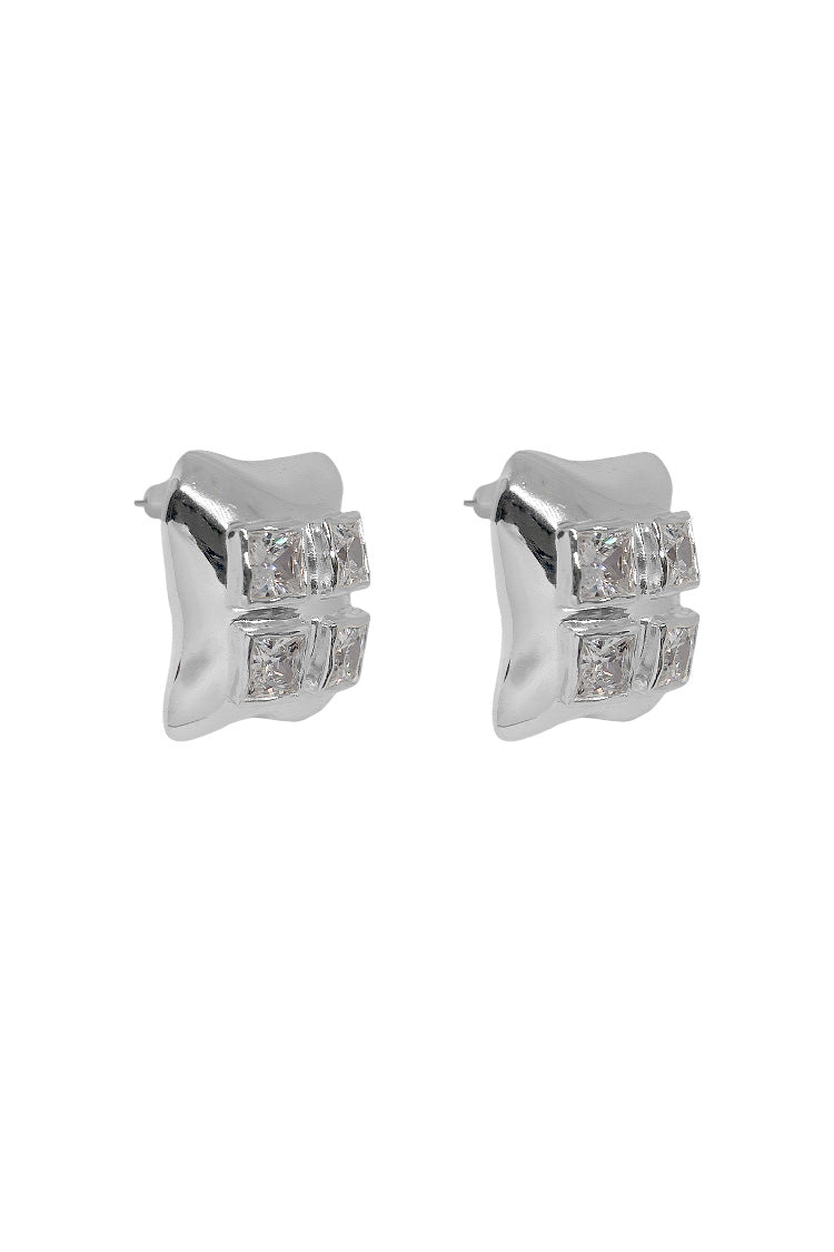 Georgette Earrings in Silver