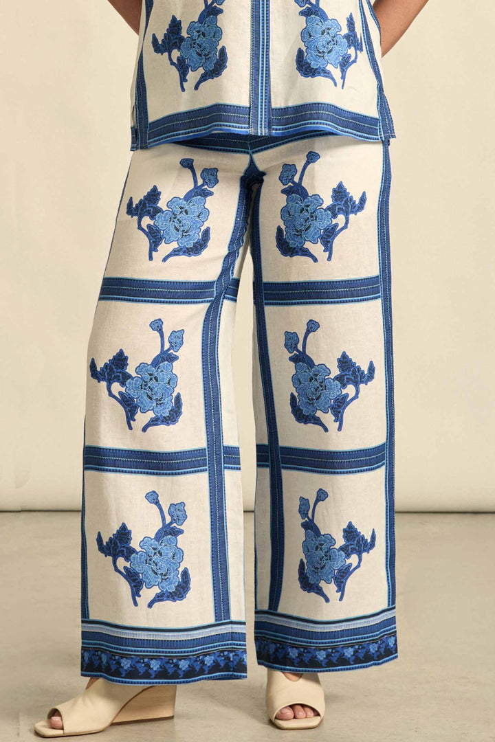 Gesture Pant in Azure Collage