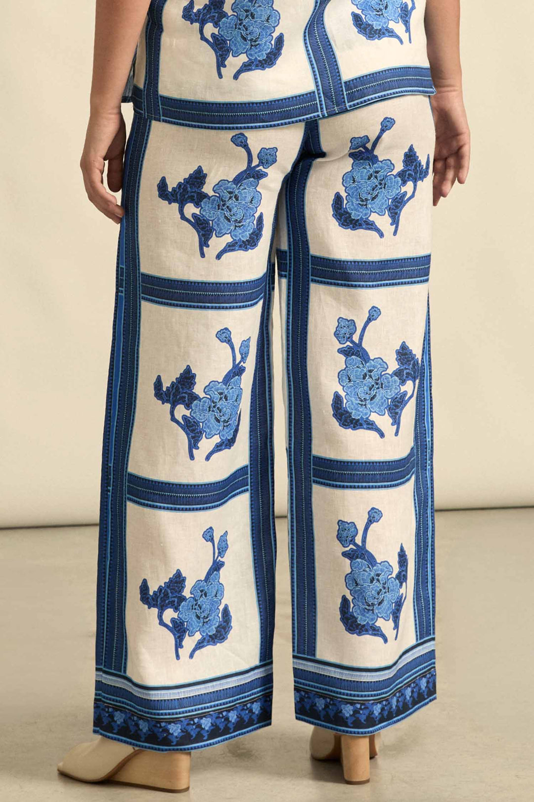 Gesture Pant in Azure Collage