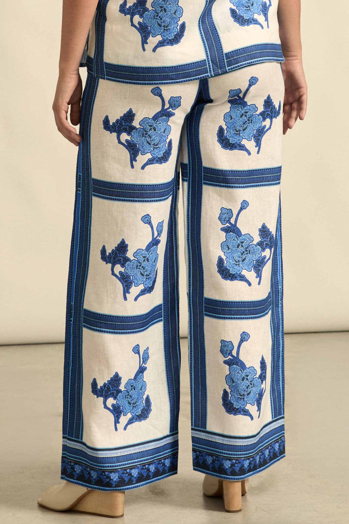 Gesture Pant in Azure Collage