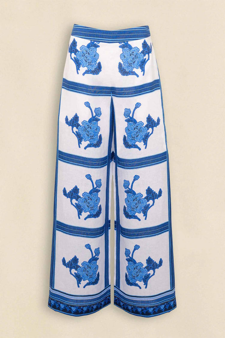 Gesture Pant in Azure Collage