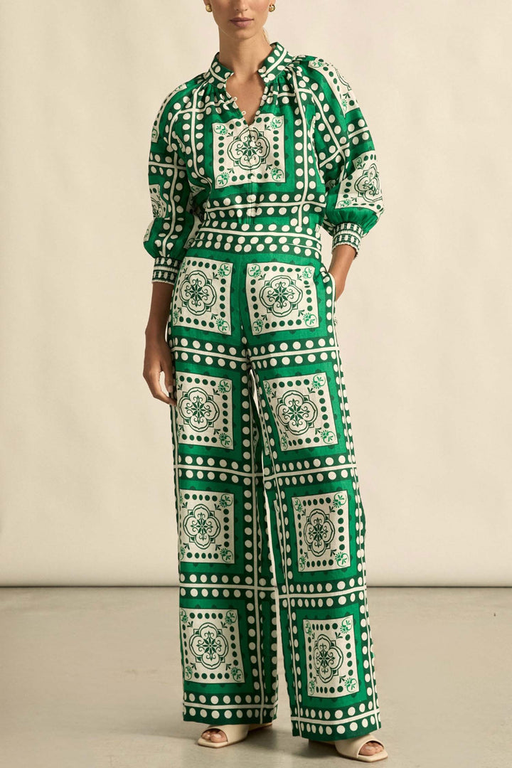 Gesture Pant in Parrot Scarf