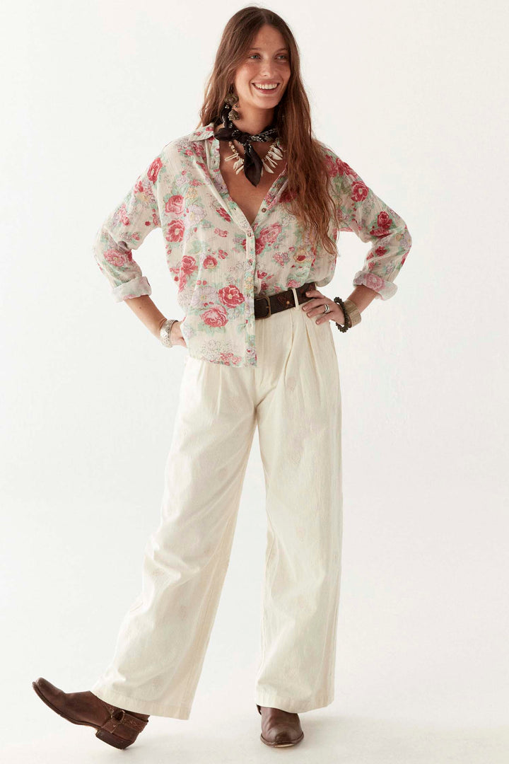 Giorgia Balmoral Blouse in Candy Rose