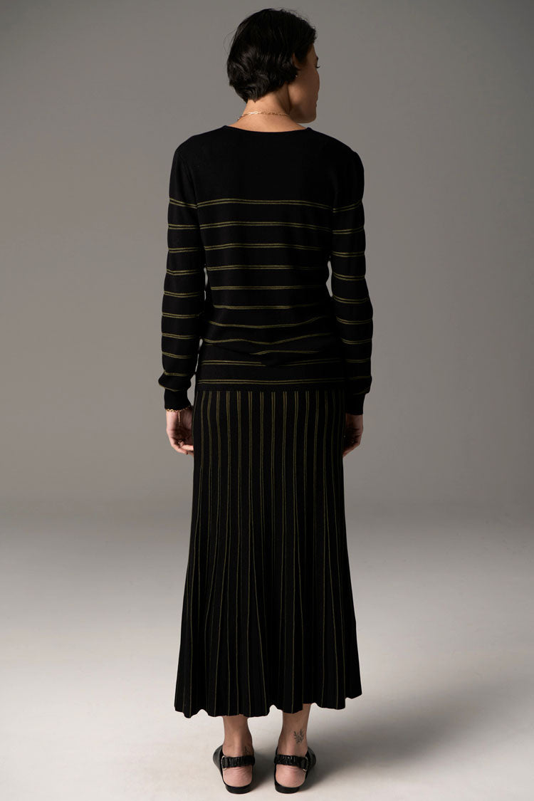 Gizelle Lurex Knit in Black