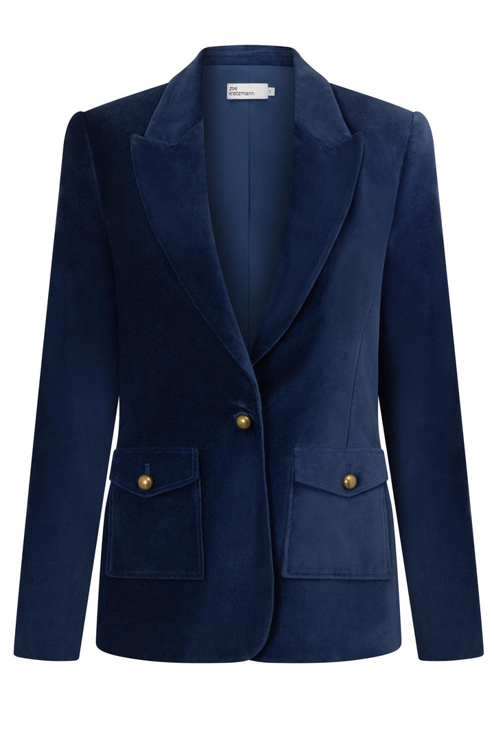 Glace Jacket in Sapphire