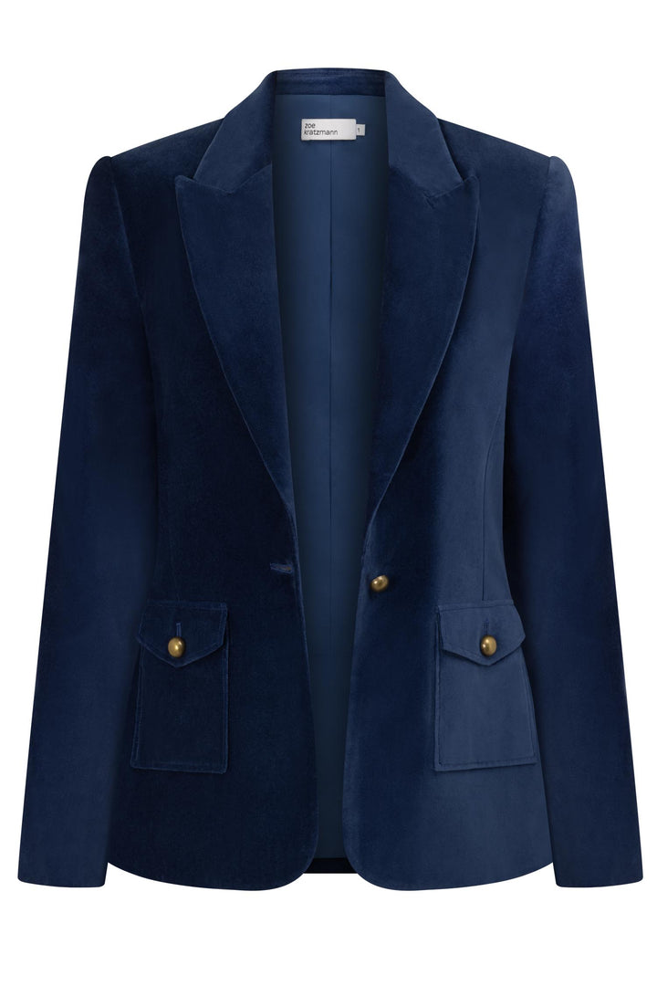 Glace Jacket in Sapphire