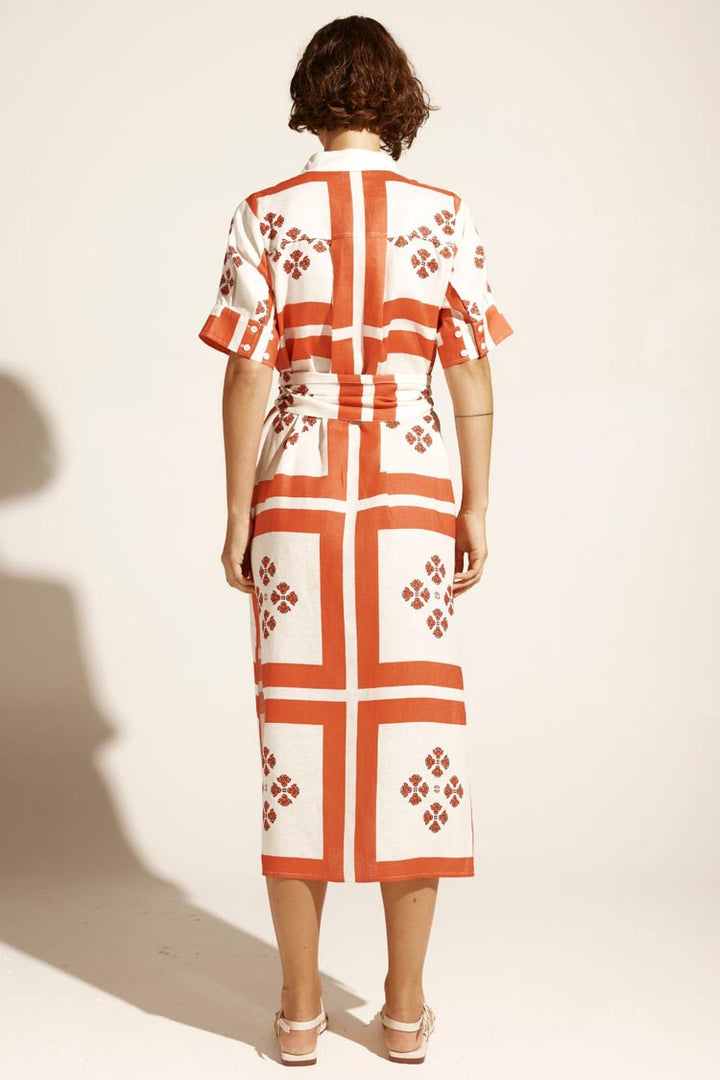 Globe Dress in Tamarillo Scarf