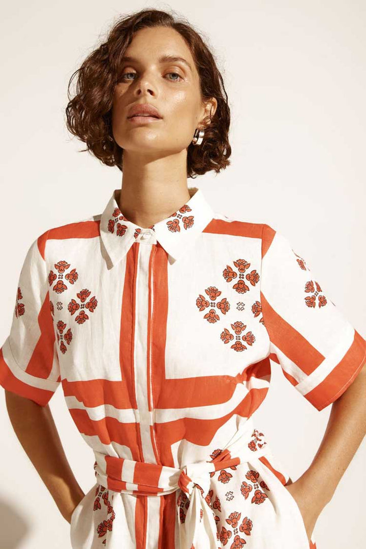 Globe Dress in Tamarillo Scarf
