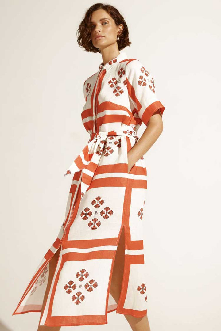 Globe Dress in Tamarillo Scarf