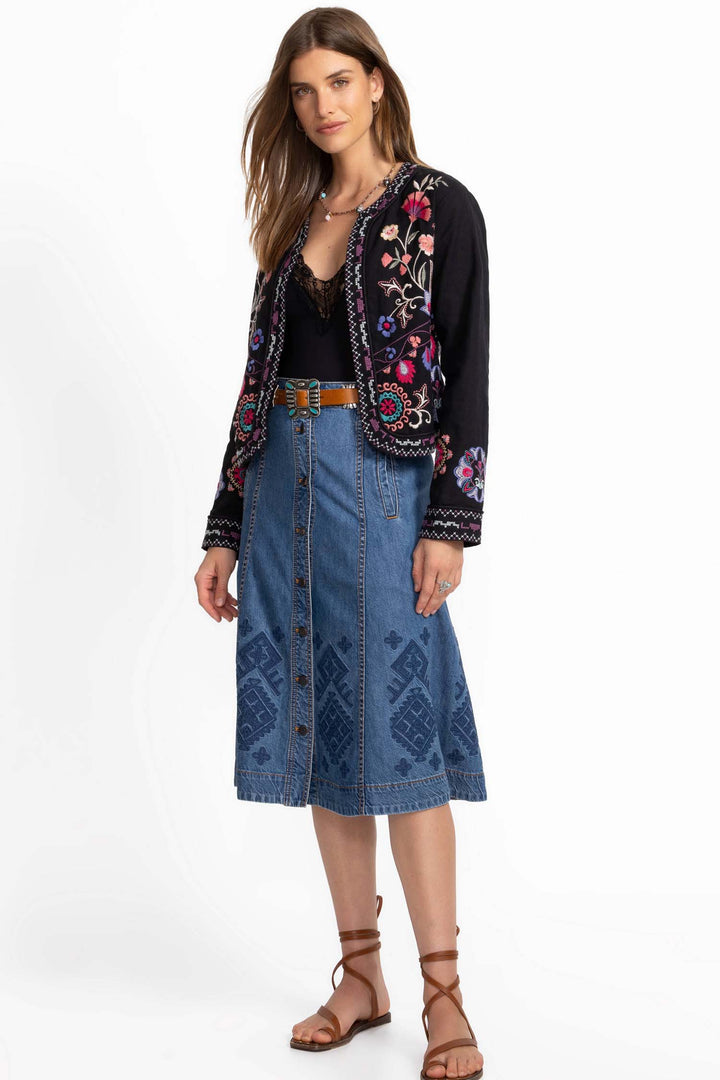 Gloria Linen Bolero Jacket