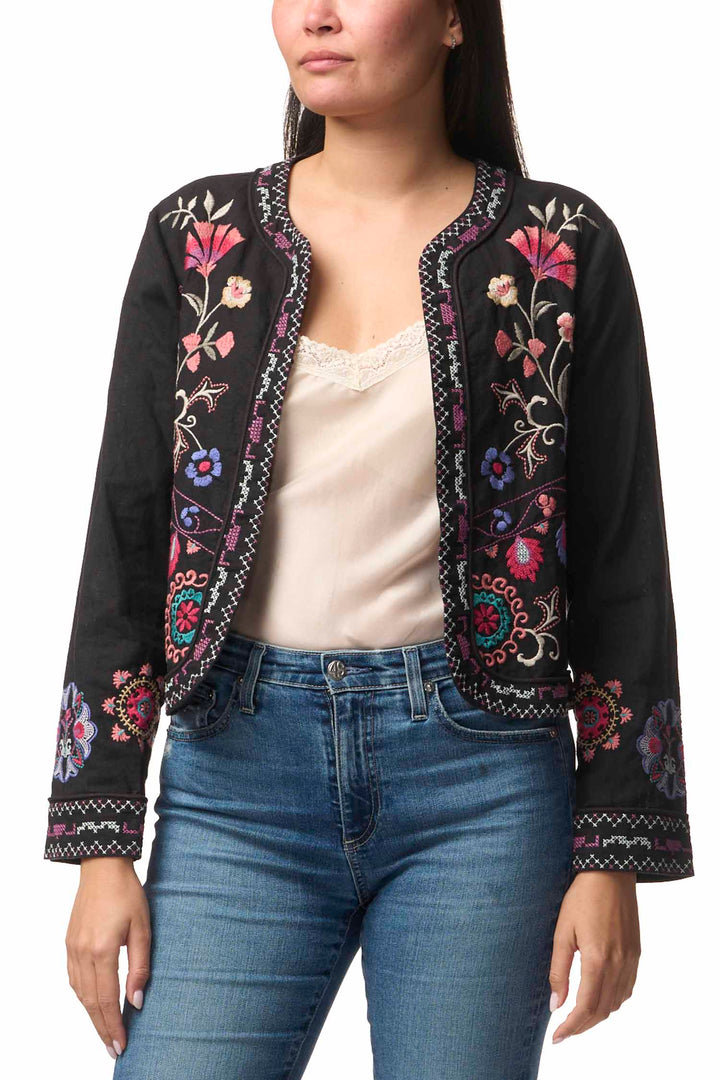 Gloria Linen Bolero Jacket