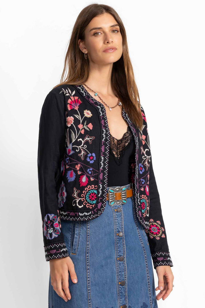 Gloria Linen Bolero Jacket